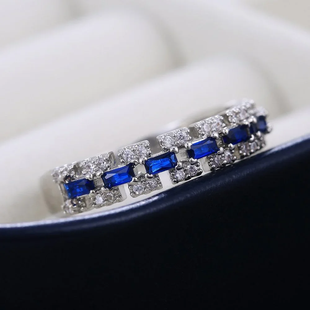 ✨ Dainty Gems Full Around Zircon Trendy Eternity Fashion Rings for Women, PD460